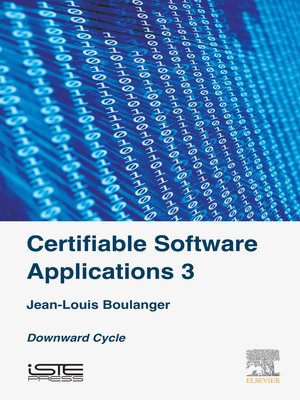 cover image of Certifiable Software Applications 3